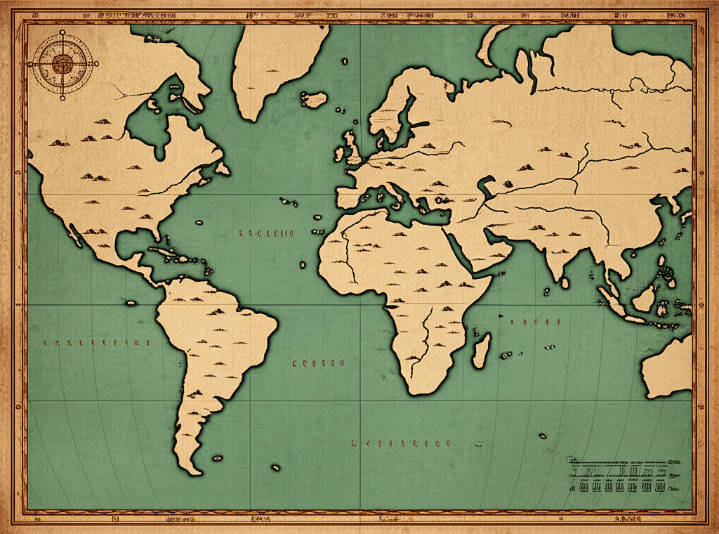 نقشه جهان باستان